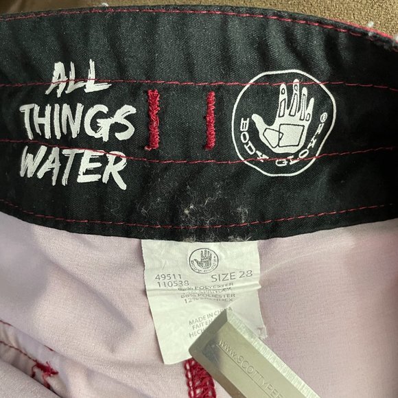 Body Glove | Men's Vapor Red Blue Swim Trunks 28 - Picture 3 of 3